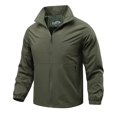 Outdoor Breathable Casual Jacket Mid- To Young-Adult Stand-Collar Jacket