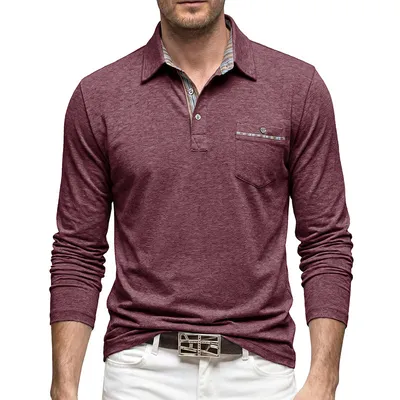 Polo Shirt With A Flap Pocket Available In Large Sizes For Business Attire