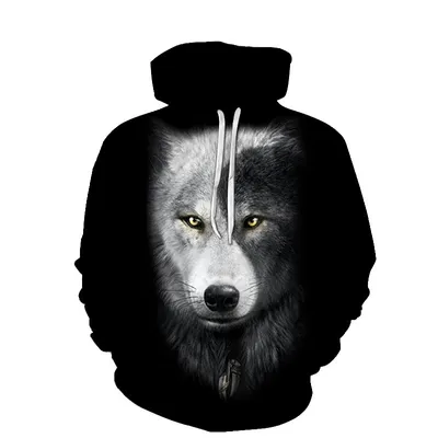 3D Digital Printed Sweatshirt Casual Loose Hoodie