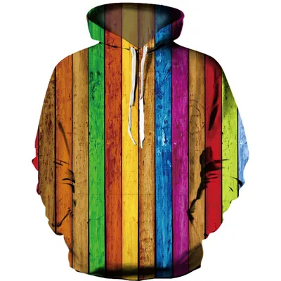 3D Custom Digital Printing Fashion Loose Hooded Couple Sweater