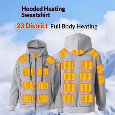 Dual-Control Smart Heating Warm Hoodie