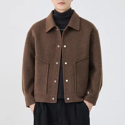 Wool-lined Thickened Coat Mens Casual Top