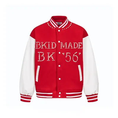 American Fashion Brand Beaded Baseball Uniform Jacket