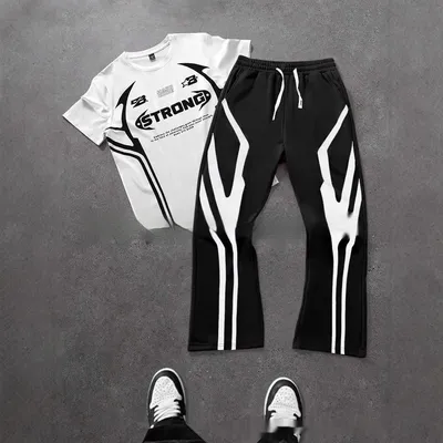 All-matching Short Sleeve Trousers Suit