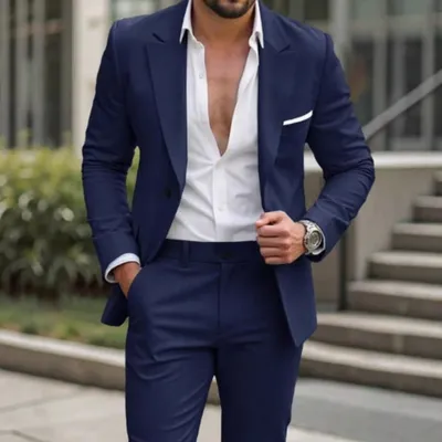 Always In Stock Mens Two-piece Business Professional Suit