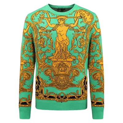  Autumn Patchwork Character Sweater Men Pullover Casual Jumper For Male Knitted Korean Style Clothes Plus Size