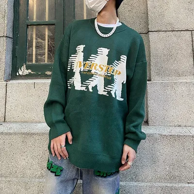 American Street Retro Crewneck Sweater