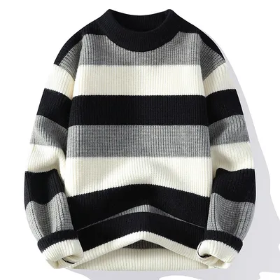 Mens New Autumn Winter Half Neck Sweater