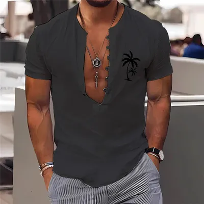 3D Digital Printing Men's Clothing Summer Short Sleeve Shirt