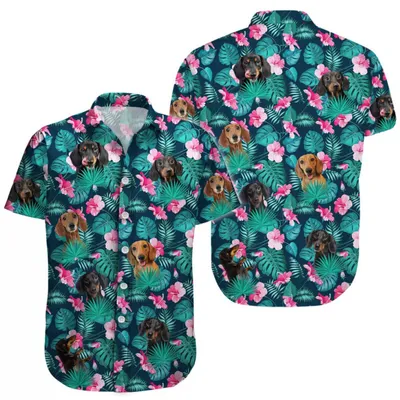3D Digital Print Shirt Vacation Style Loose Casual Shirt
