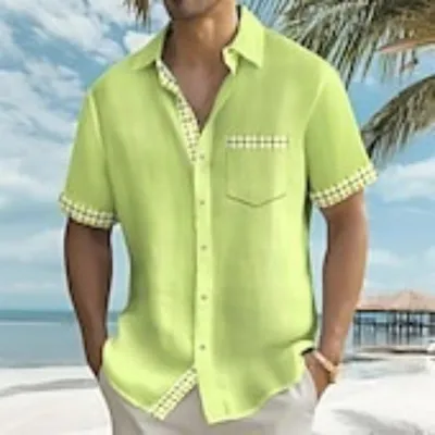 3D Digital Printing Short-sleeved Shirt For Men