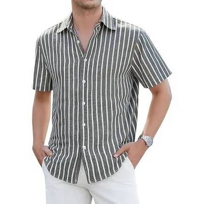 Mens Slim-fit Business Shirt Lightweight