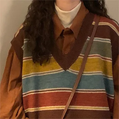 American Knitted Women's Sweater Vest