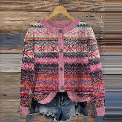 3D Printed Women's Cardigan Sweater Coat