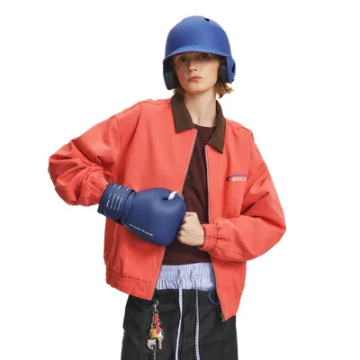 American Retro Alphabet Embroidered Baseball Uniform Jacket