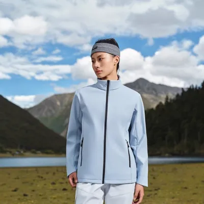 Couples Stand-collar Softshell Jacket Solid Color