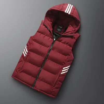 Autumn And Winter Vest Men's Hooded Down Jacket