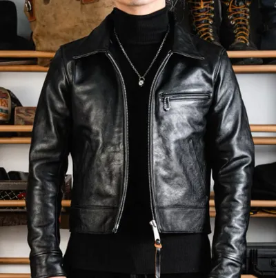 Retro American-Style Lapel Detroit Work Jacket
