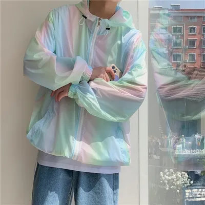  New Colorful Sunscreen Clothes Men's Summer Loose Sunshade Sports Thin Coat Jacket
