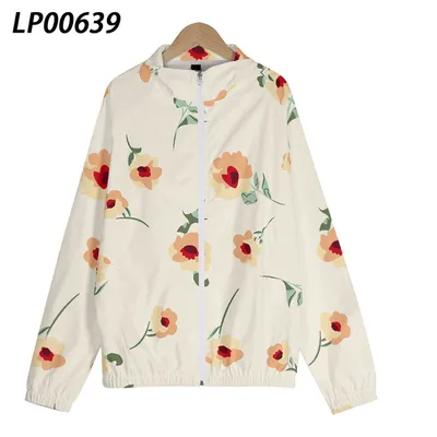 5 New Men's Digital Print Zipper Stand Collar Windbreaker Sport