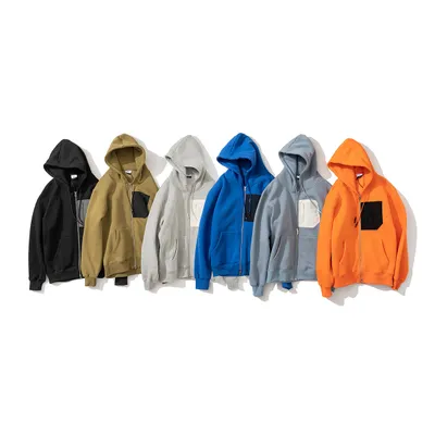 6color Loose Hooded Pullover Overalls Jacket