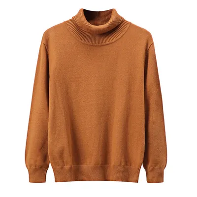 Autumn Winter Men's Warm Turtleneck Sweater High Quality Fashion Casual Comfortable Pullover Thick Sweater Male