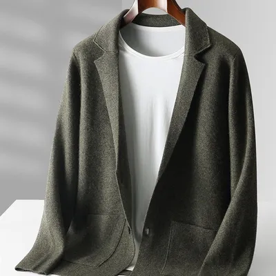 Cardigan Male V-neck Cardigan Knitted