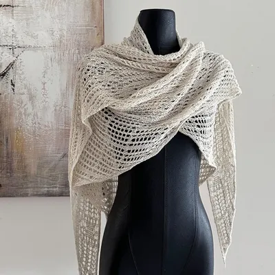 Hollow-out Outerwear Sun-protection Triangular Shawl Scarf