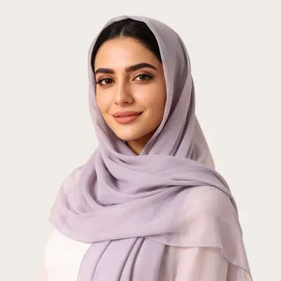 Velvet Chiffon Plain-colored New-style Scarf
