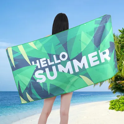 70150 Heat Transfer Printing Microfiber Shawl Portable Quick-drying Bath Towel