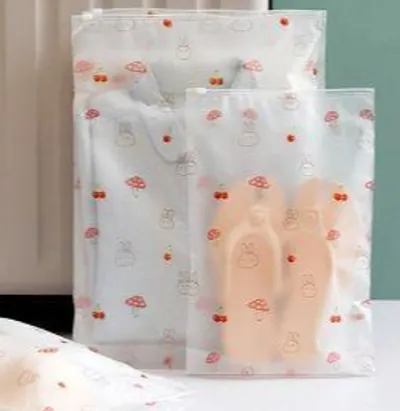 Clothing self-sealing packaging bag-mushroom rabbit model-PE-40*48+3cm-18 silk-1 piece