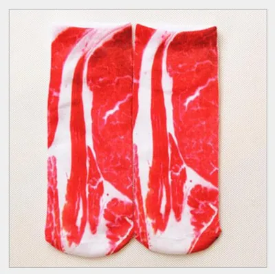 3D Printing Socks Flip Flops Cartoon Creative Socks Men And Women Couple Socks