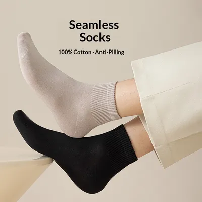Athletic Mid-Crew Socks Antibacterial And Odor-Resistant