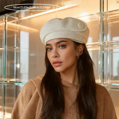 A British-style Casual Painter Hat That Is Versatile And Can Show Off Your Face
