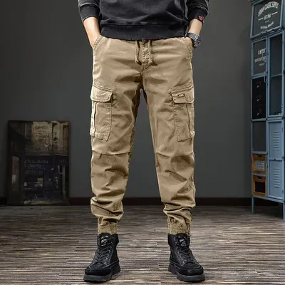 Spring And Fall Street-style Loose-fitting Casual Jogger Pants