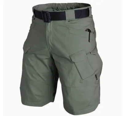 Men's Summer Breathable Comfortable Quick-Dry Tactical Sports Shorts Outdoor Hiking Knee-Length Shorts