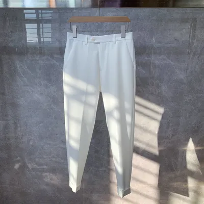 All-Match Non-Iron Straight-Leg Casual Trousers
