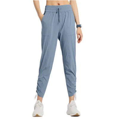  Yoga Pants Pockets Leggings Sports Pants Women Loose Casual Running Straight Foreign Trade Outdoor Fitness Yoga Clothes