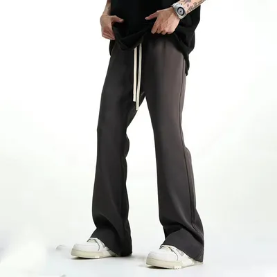 Air Sense Casual Suit Pants Wide Leg Mop Pants High Street