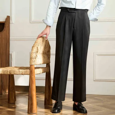 All-match Casual Wide Leg High-waisted Trousers Non-ironing Draping Baggy Pants