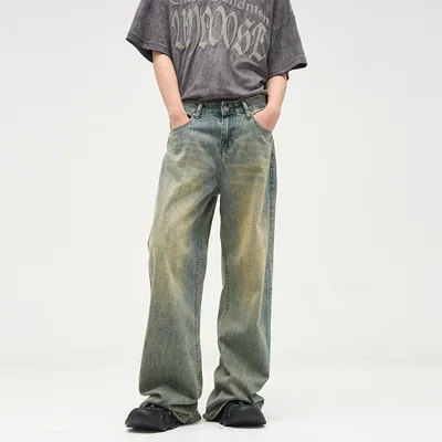 All-match American Retro Wide-leg Pants