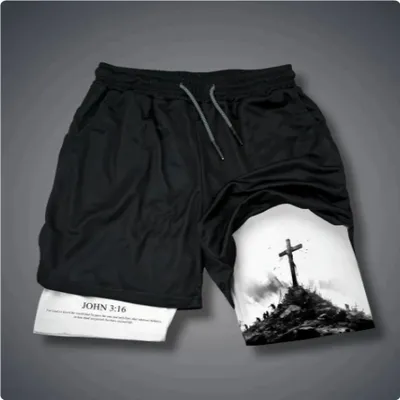 3D Digital-printed Shorts With A Double-layer Design For The Beach