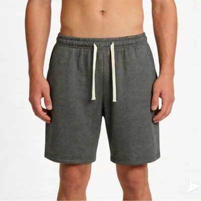 Solid-color Mens Athletic Casual Shorts