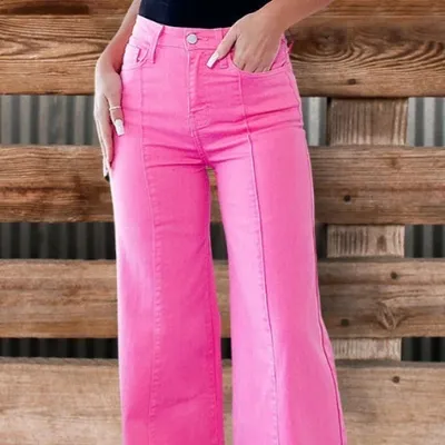 3D Digital Printing Female Bell-bottom Pants