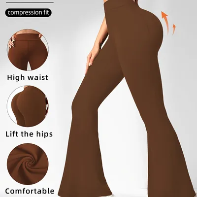 1 Pair Of Women's Bootleg Yoga Pants
