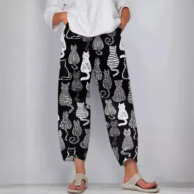 3D Printing Women's Casual Pants