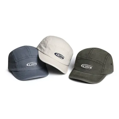Retro Washed Lettering Baseball Cap With Short Brim, Workwear Style, Suitable For Both Men And Women, Outdoor Casual Soft-top Sun Protection Beanie Hat