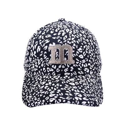 Retro Leopard Print Lettered Baseball Cap, Fashionable And Unique Printed Baseball Cap, Breathable And Versatile Casual Hat