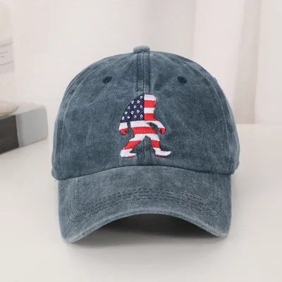 Summer Couple Vintage Washed Baseball Cap, Cute Embroidery Trendy Casual Hat For Daily Commute