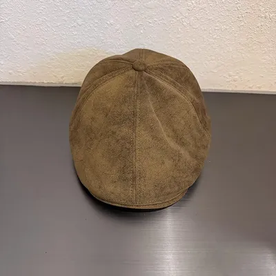 Men's And Women's All-purpose Solid-colored Suede Retro British-style Forward Hat, Suitable For Autumn Picnics, Daily Commutes, And Versatile Beanie Hat For All Occasions